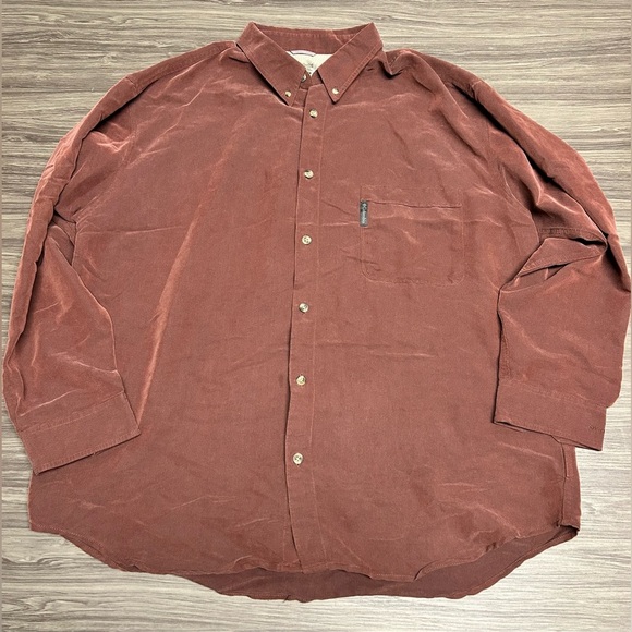 Columbia Other - Columbia Button Up Shirt Mens Size 2XL  Copper Brown Omni-Shade Pocket